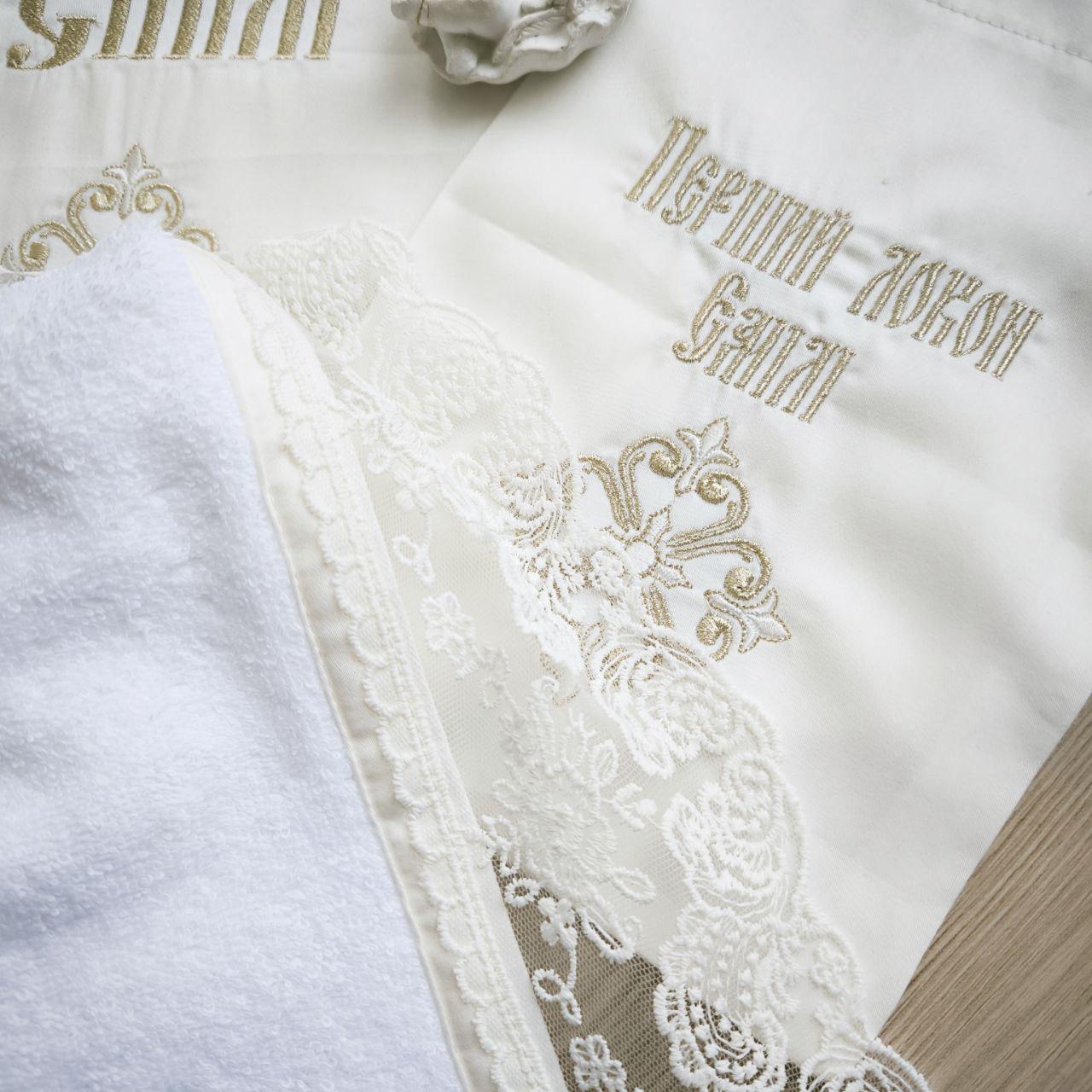 Набор для крещения именной Светлый ангел с пожеланием от крестного крестного махровая крыжма/мешочек для локона/мешочек для хранения (2172807461) - фото 6 Набор для крещения именной Светлый ангел с пожеланием от крестного крестного махровая крыжма/мешочек для локона/мешочек для хранения (2172807461) - фото 6