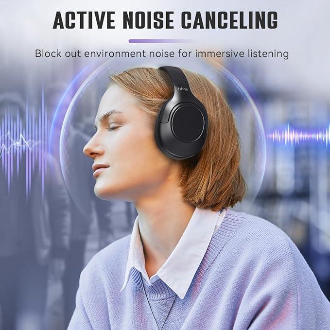 Навушники бездротові Bluetooth FIFINE повнорозмірні з шумопоглинанням - фото 4 Навушники бездротові Bluetooth FIFINE повнорозмірні з шумопоглинанням - фото 4