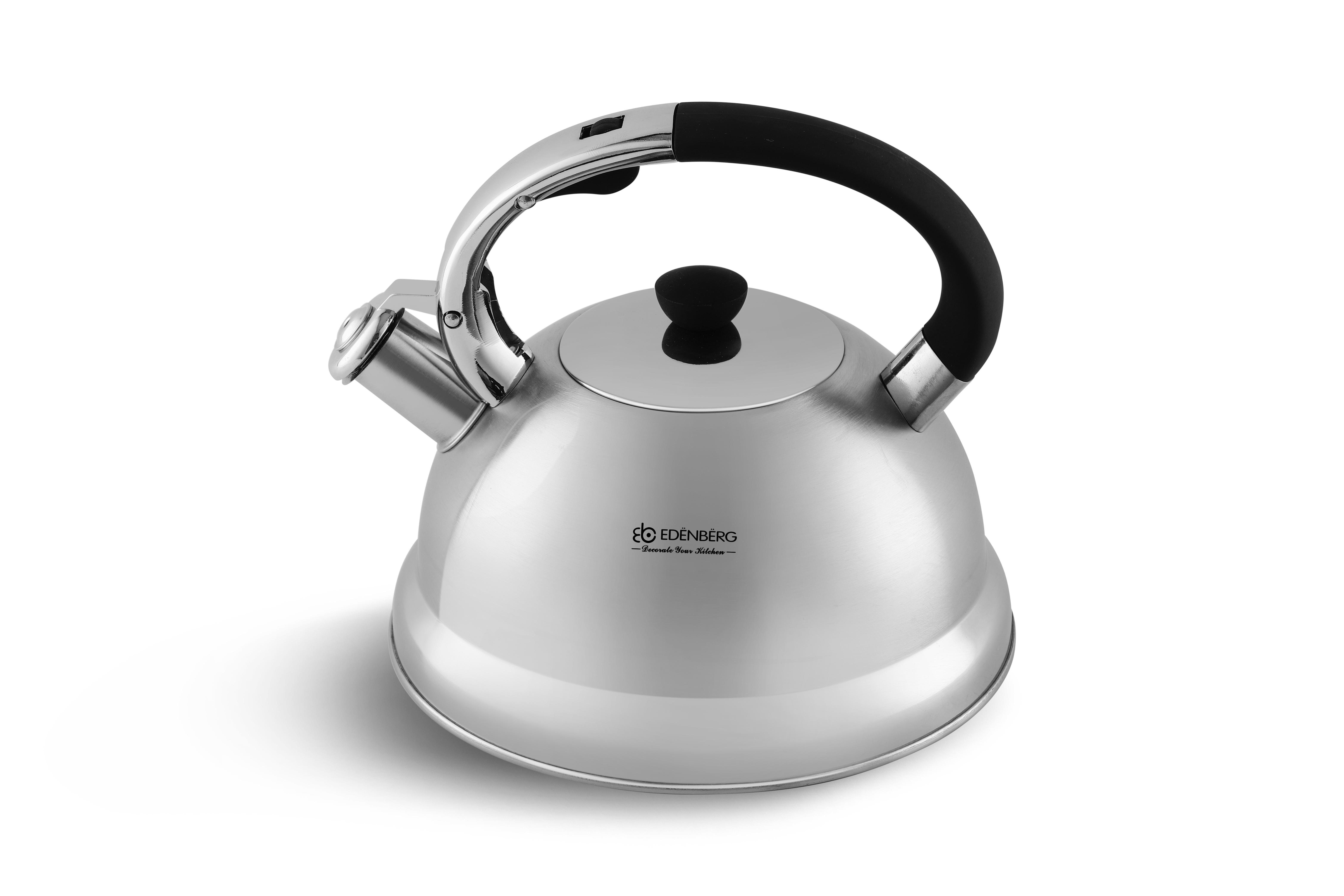 Чайник Edenberg со свистком из нержавеющей стали 3 л (EB-2446) Чайник Edenberg со свистком из нержавеющей стали 3 л (EB-2446)