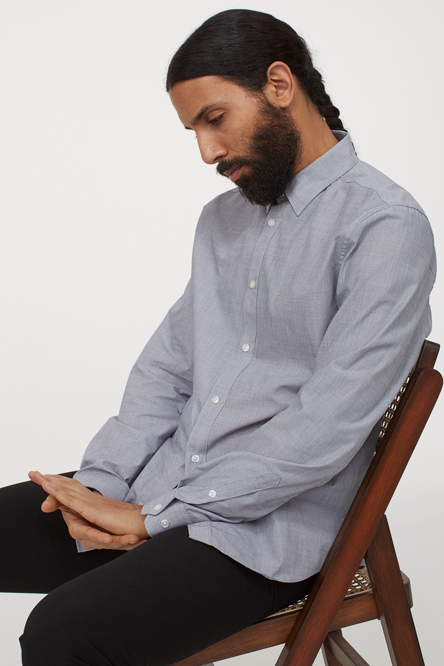 Сорочка S Сірий (7817581sm) - фото 2 Сорочка S Сірий (7817581sm) - фото 2