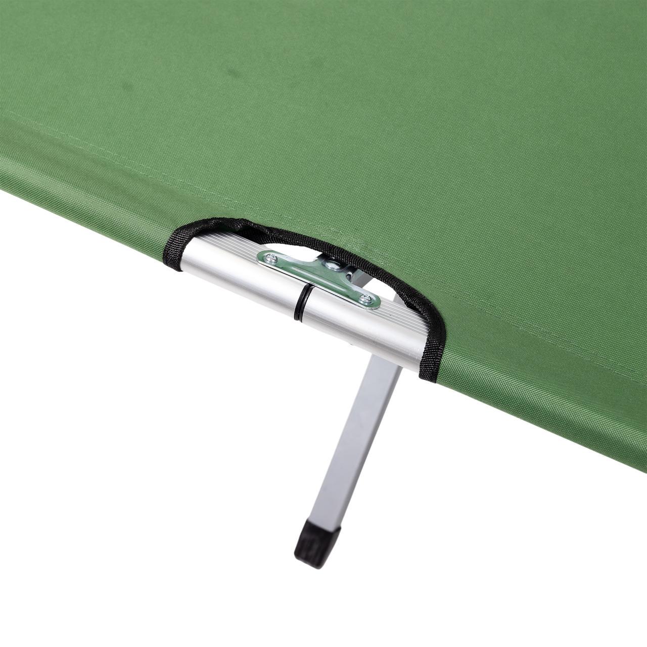 Лежак розкладний туристичний 190х70х44 см Зелений - фото 6 Лежак розкладний туристичний 190х70х44 см Зелений - фото 6