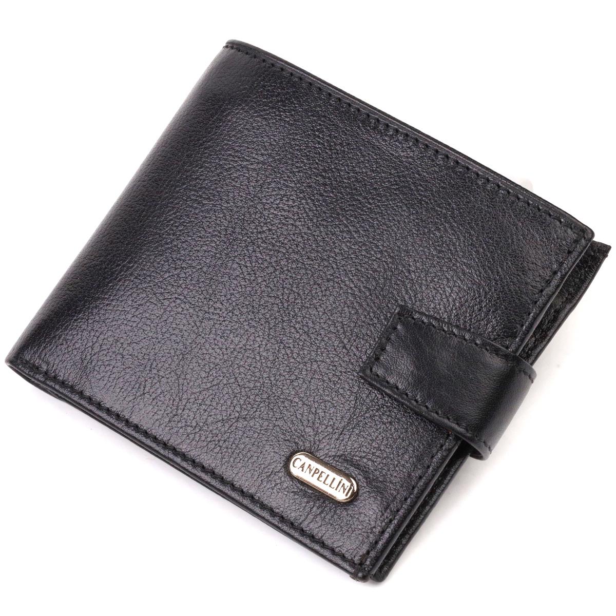 Кошелек мужской кожаный Canpellini 21877 Черный (55656)