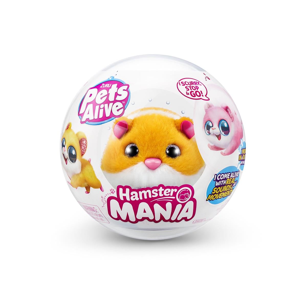 Мягкая игрушка интерактивная S1 Забавный хомячок Funny Hamster Оранжевый (9543-4)