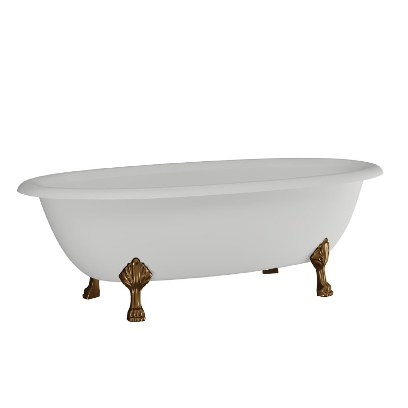 Ванна отдельностоящая Amidicon Olimpia из литого камня 180х90 см Белый/Бронзовый матовый (4120) - фото 10 Ванна отдельностоящая Amidicon Olimpia из литого камня 180х90 см Белый/Бронзовый матовый (4120) - фото 10