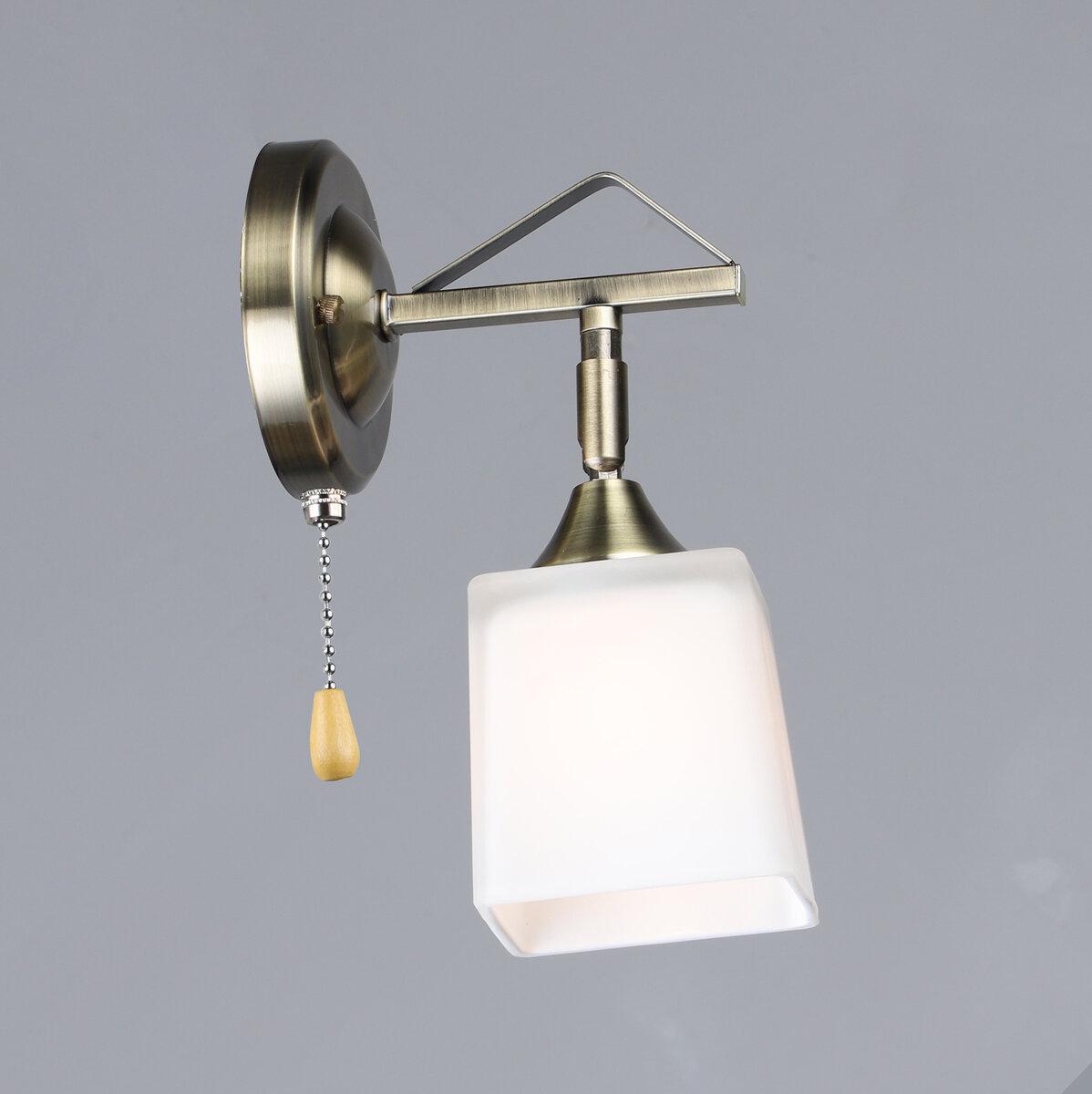 Бра Valeso зі шнуровим вимикачем під лампу Е27 Бронзовий (B N6651/1W AB)