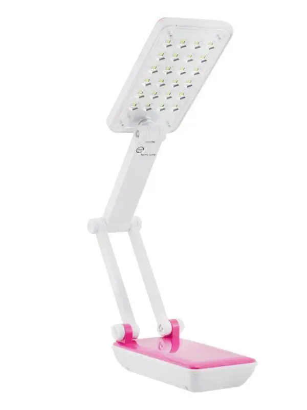 Настольная лампа аккумуляторная Topwell 1019 1200 mAh 2 Вт 24 шт. Розовый (26938470)