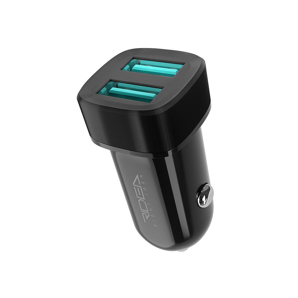 Зарядний пристрій автомобільний Ridea RCC-21212 Grand Type-C 2USB 2,4 A Black (-00037449)