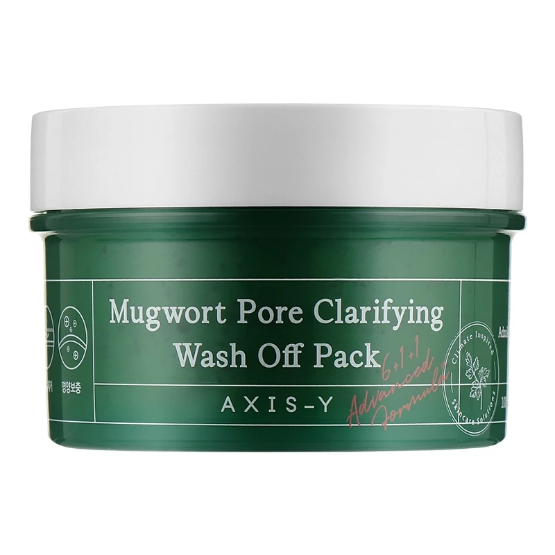 Маска глиняна очисна AXIS-Y Mugwort Pore Clarifying Wash Off з екстрактом полину 100 мл (2766695871)