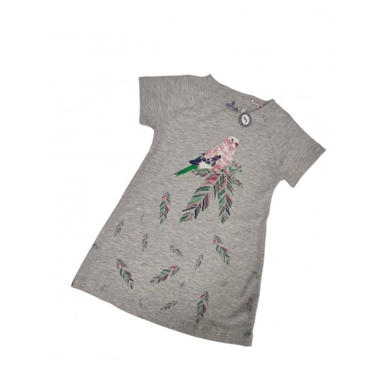 Ночная рубашка для девочки BAYKAR р. 3 98-104 см 3-4 года Серый меланж (9324-220)