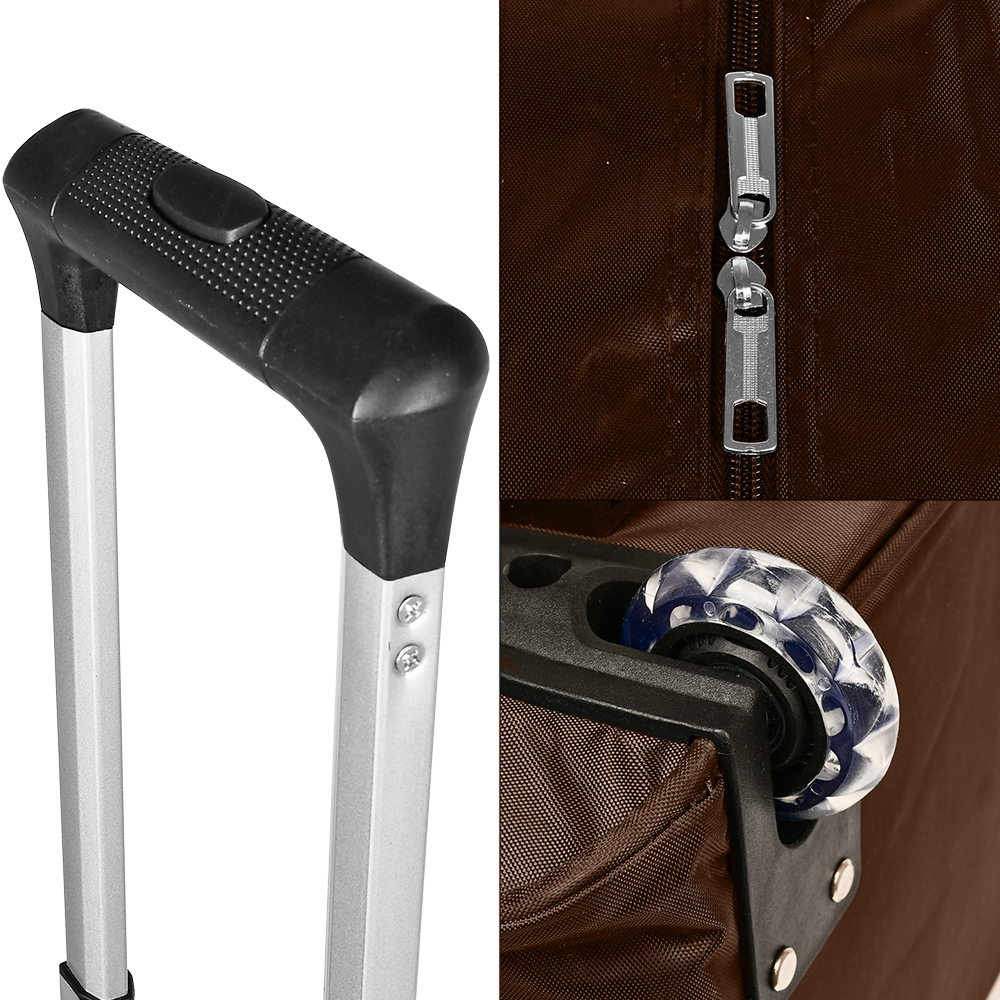 Сумка-валіза Stenson R95587-BR 2 шт. Коричневий (20220762) - фото 3 Сумка-валіза Stenson R95587-BR 2 шт. Коричневий (20220762) - фото 3