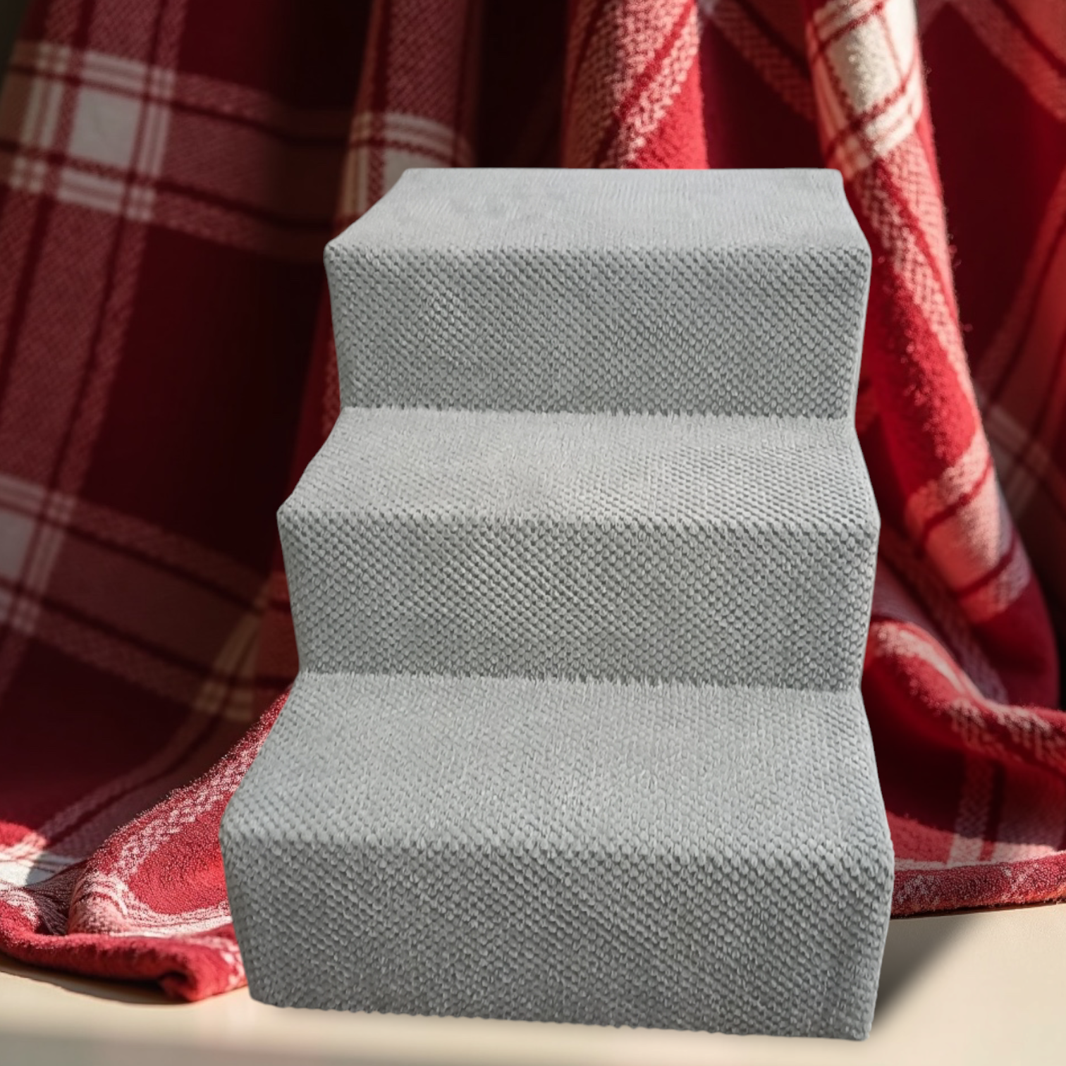 Сходинки для собачок приліжкові праві 42х42х65 см Сірий (00149) - фото 2 Сходинки для собачок приліжкові праві 42х42х65 см Сірий (00149) - фото 2