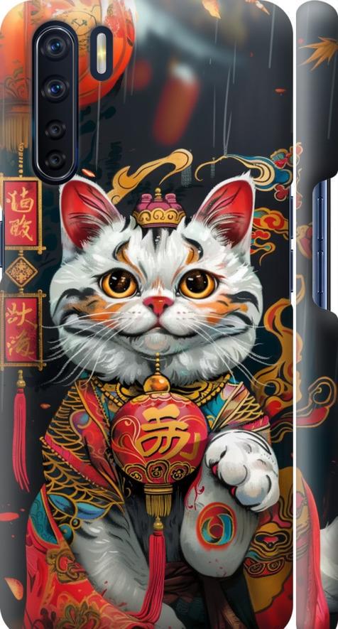 Чехол на Oppo A91 China Cat v2 (6135m-1884-42517)