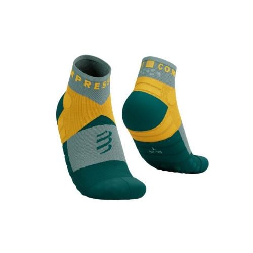 Носки Compressport Ultra Trail Low Socks T3 Slate Grey/Saffron