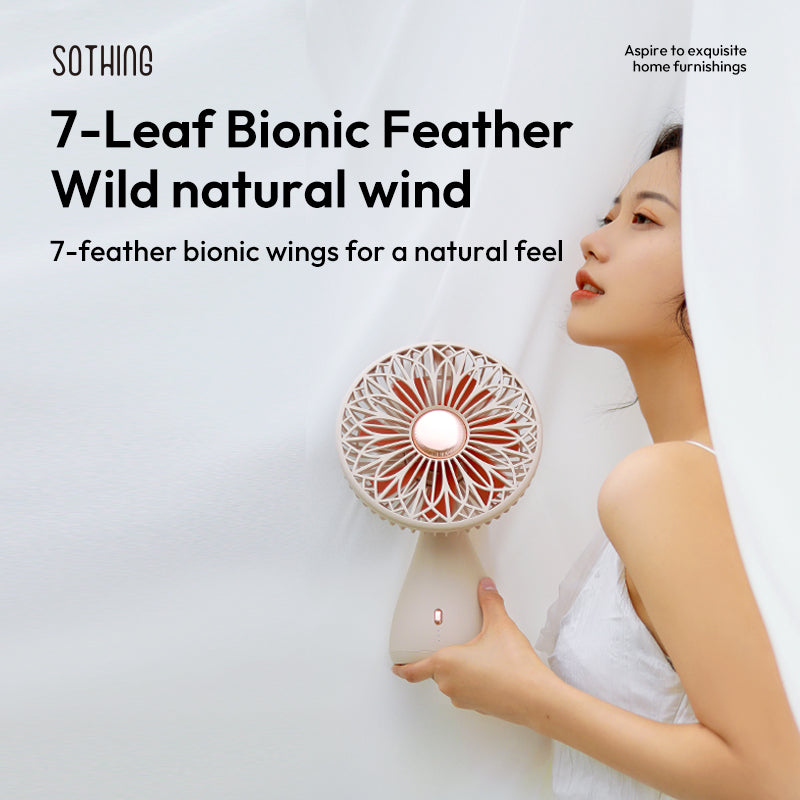 Портативный вентилятор Sothing Bridal Bouquet Desktop Fan настольный на аккумуляторе 2000 мАч (DSHJ-S-2113A) - фото 2 Портативный вентилятор Sothing Bridal Bouquet Desktop Fan настольный на аккумуляторе 2000 мАч (DSHJ-S-2113A) - фото 2