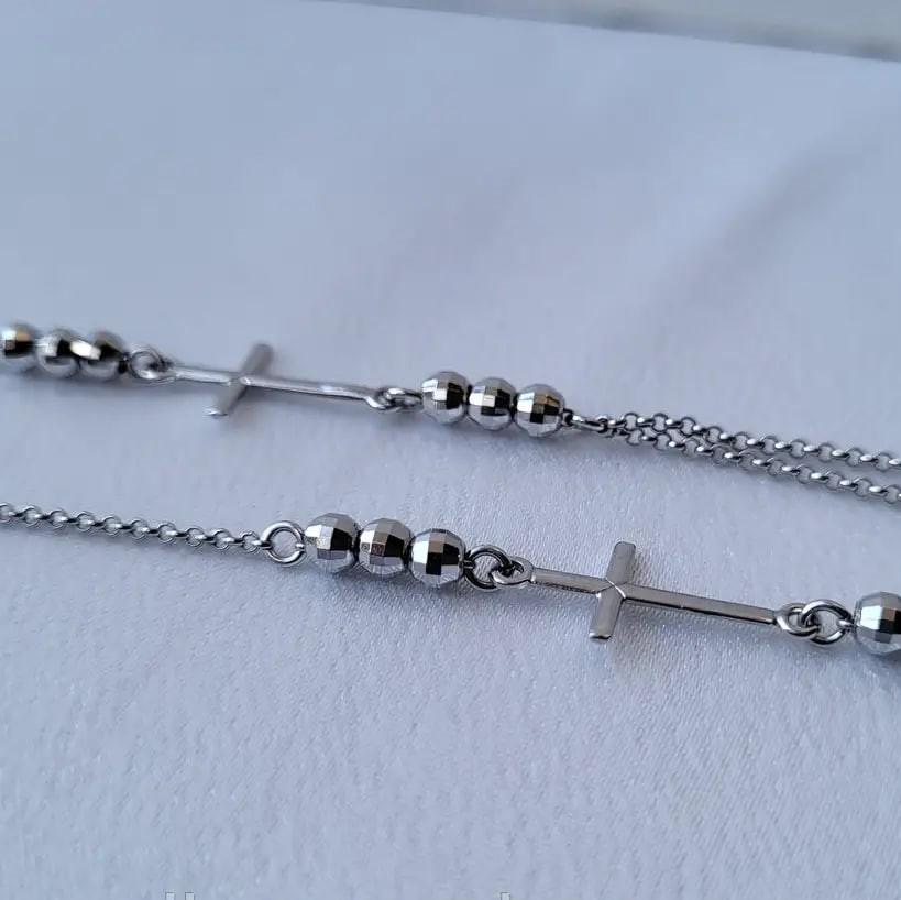 Цепочка Крест из серебра 45 см 4,35г