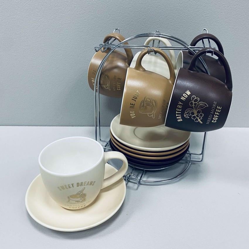 Сервіз чайний порцеляновий S&T 15200 Кав'ярня на стійці 270 мл 12 пр. (2385454767) - фото 3 Сервіз чайний порцеляновий S&T 15200 Кав'ярня на стійці 270 мл 12 пр. (2385454767) - фото 3