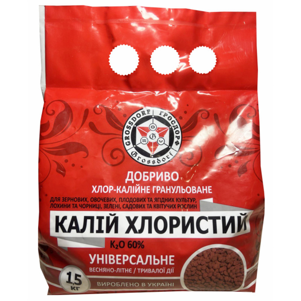 Калий хлористый 60% 1,5 кг (k20-60)