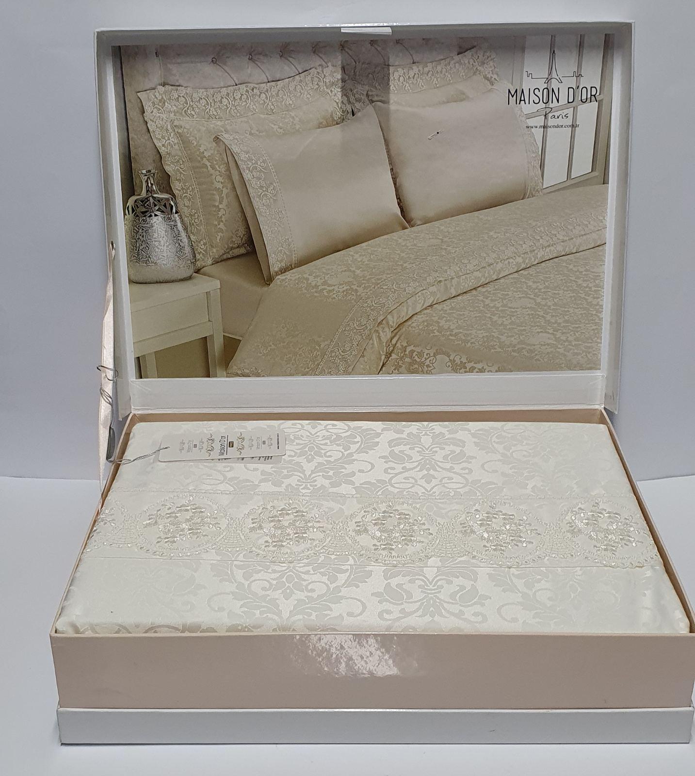 Комплект постельного белья Maison D'or семейный Vesta Krem (CN6689)