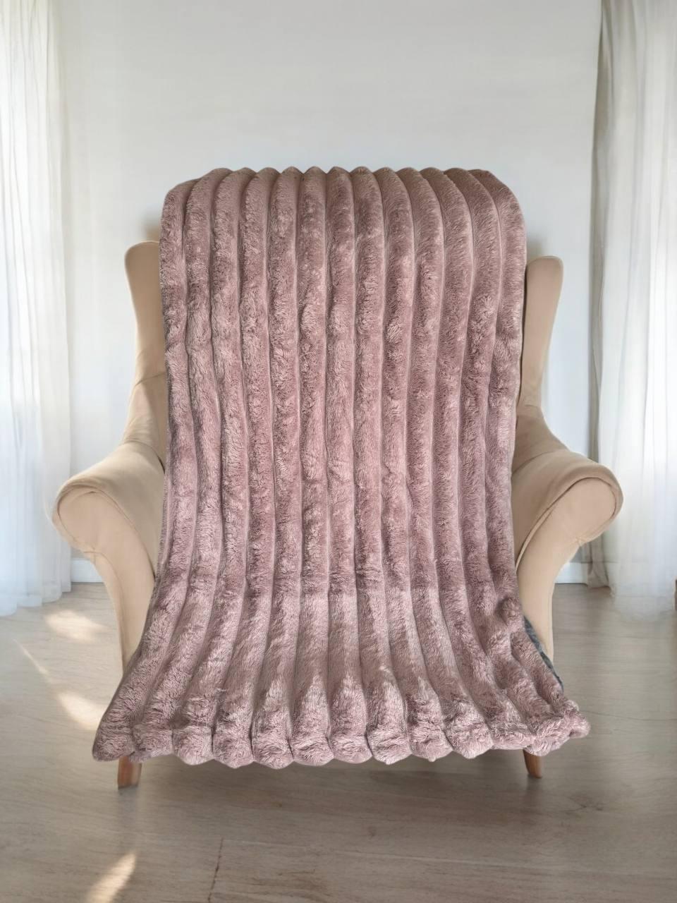 Плед 200х230 см Рожевий (Д-Am-sharp-006-04) - фото 1