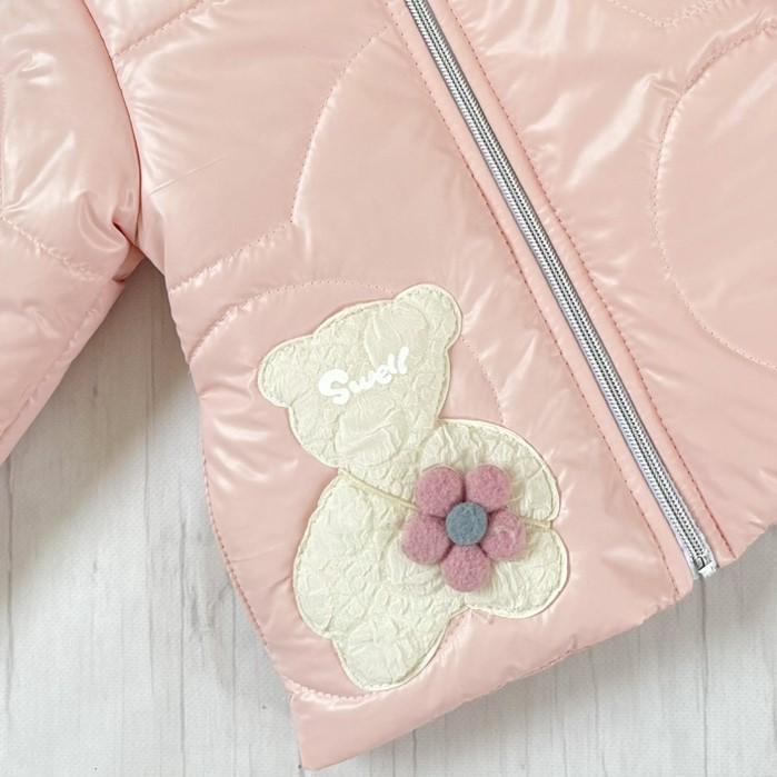 Куртка демісезонна для дівчинки 86 см Персиковий (D-8444-86п) - фото 2 Куртка демісезонна для дівчинки 86 см Персиковий (D-8444-86п) - фото 2