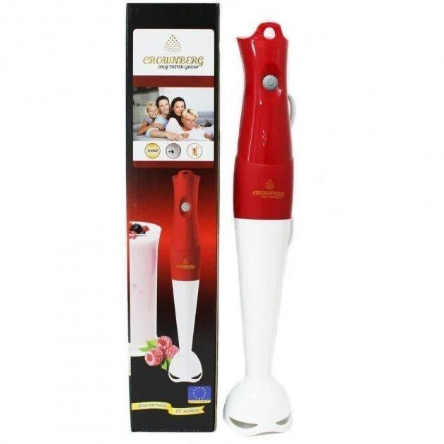 Блендер погружной Crownberg Cb 6220 ручной кухонный 300 Вт