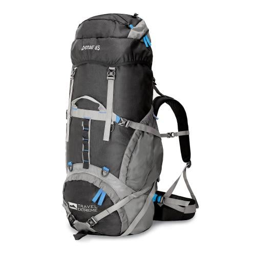 Рюкзак туристичний для багатоденних походів Travel Extreme DENALI 85 л Black/Blue (600821)