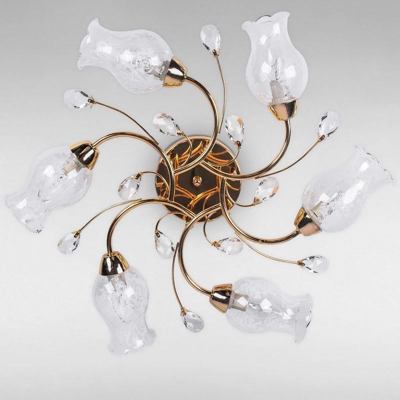 Люстра потолочная Light House ES-16008/6 Золотой