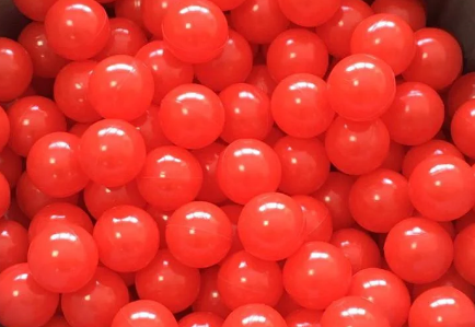Кульки для сухого басейну ASD з полімеру d 8 см 10 шт. Червоний (30627680)