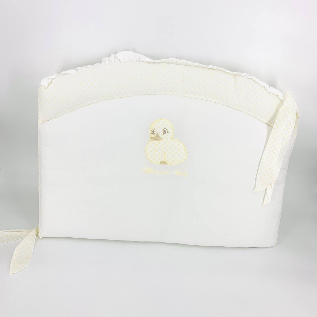 Бортик в ліжечко Blumarine Baby Miffy 4932607 205/50 см Біло-жовтий (32539733)