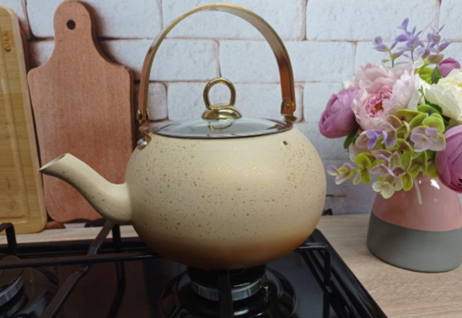 Чайник OMS с гранитным антипригарным покрытием с индукцией 2 л Cream (8212-L) - фото 3