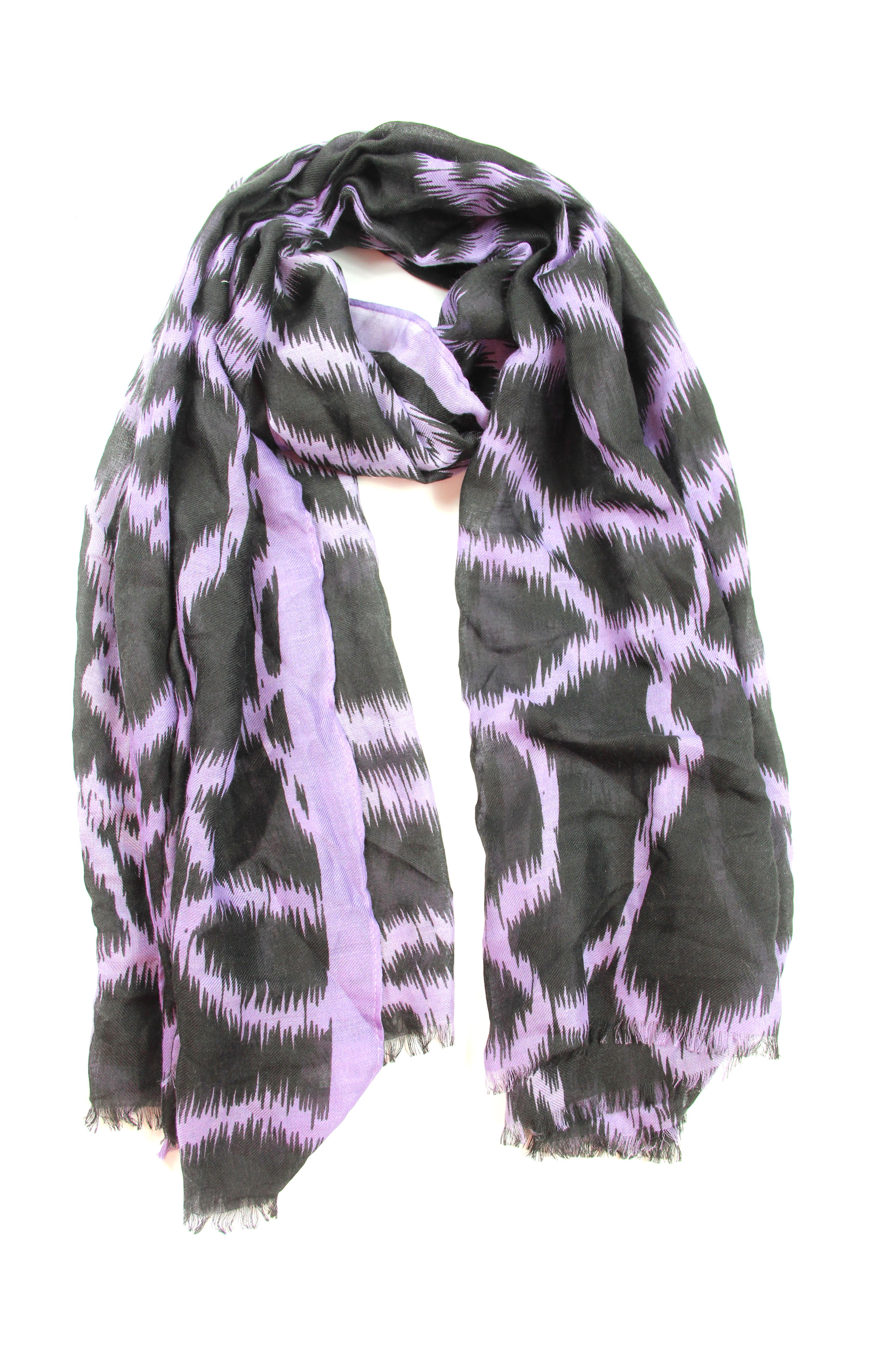 Шарф Asos Черно-фиолетовый (49206)