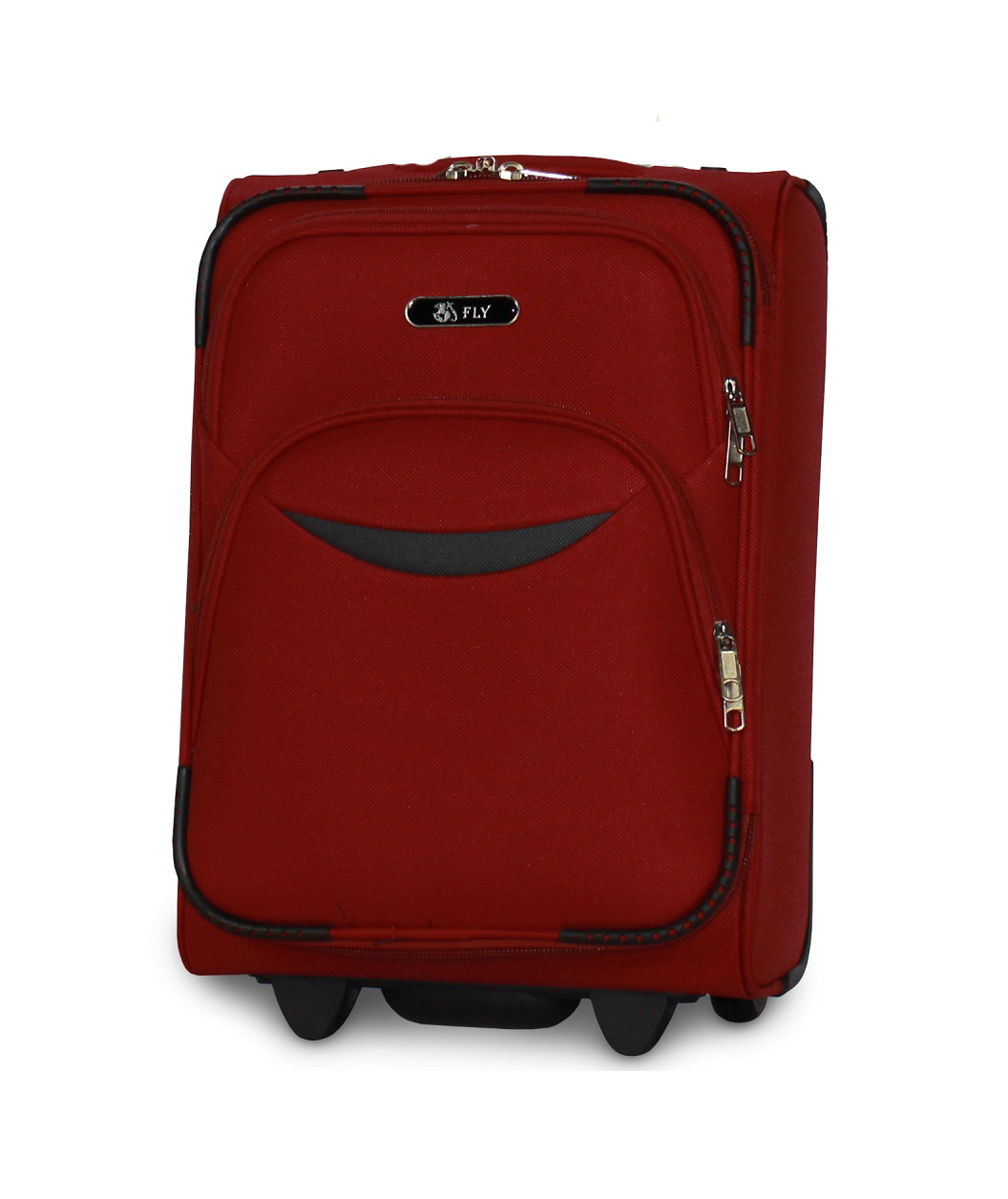 Чемодан ручная кладь Fly 1708 мини на 2 колесах 46х32х20 см Бордовый
