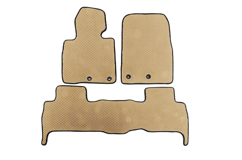 Коврики полиуретановые Digital Designs EVA V-2 для Toyota Land Cruiser 200 2012-2021 гг. этилвинилацетат Бежевый (131602)