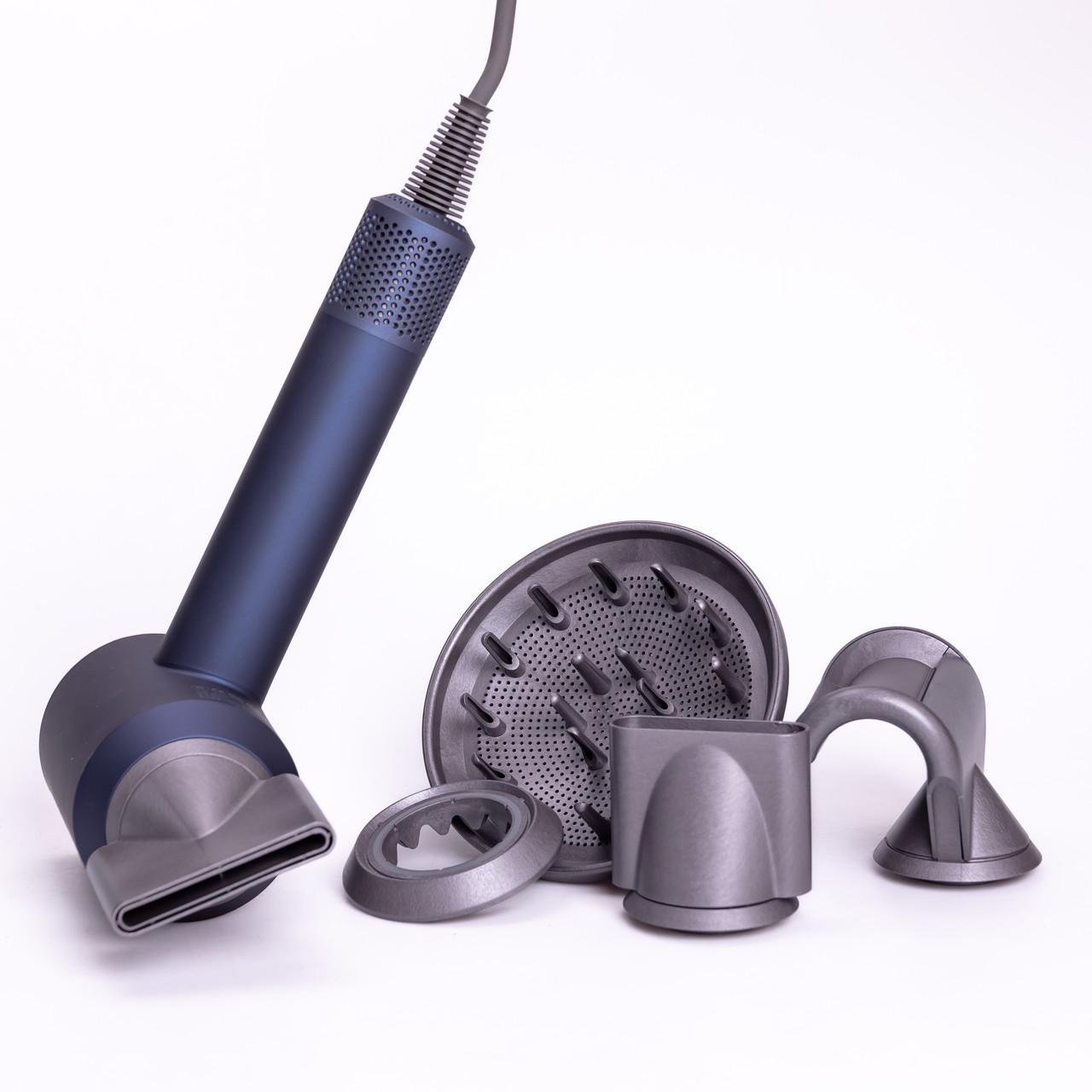 Фен стайлер для волосся Supersonic Premium 5в1 1600 Вт 5 насадок 3 режими швидкості з іонізацією Синій (PH770BLG)