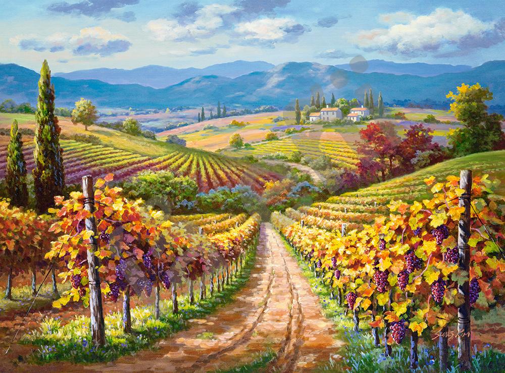 Пазл Виноградник 3000 элементов (C-300587-CS)