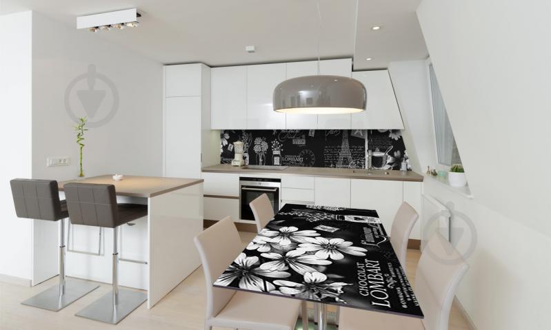 Наклейка виниловая на стол Zatarga «Черно-белый Париж» 600х1200 мм Z180761st