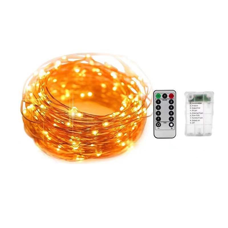 Гірлянда нитка крапля роси 20 м 200 LED ламп на батарейках з пультом Білий (2043042423) - фото 2