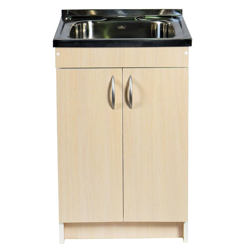 Тумба для кухни с мойкой и сифоном 50х60 см Дуб молочный (25402815) - фото 4