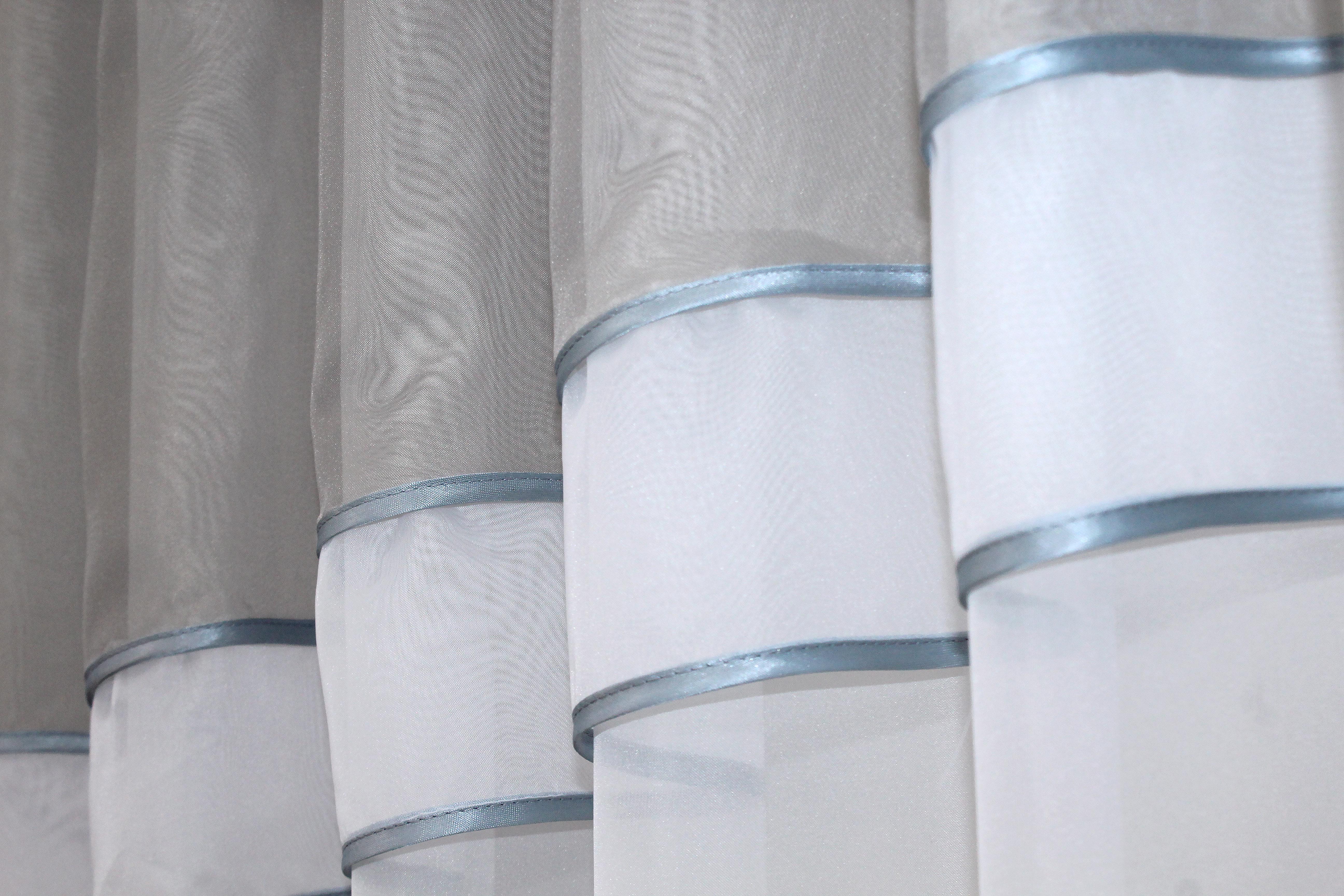 Занавеска кухонная VR-Textil № 018к с ламбрекеном 270х170 см Серый/Белый (50-218) - фото 4 Занавеска кухонная VR-Textil № 018к с ламбрекеном 270х170 см Серый/Белый (50-218) - фото 4