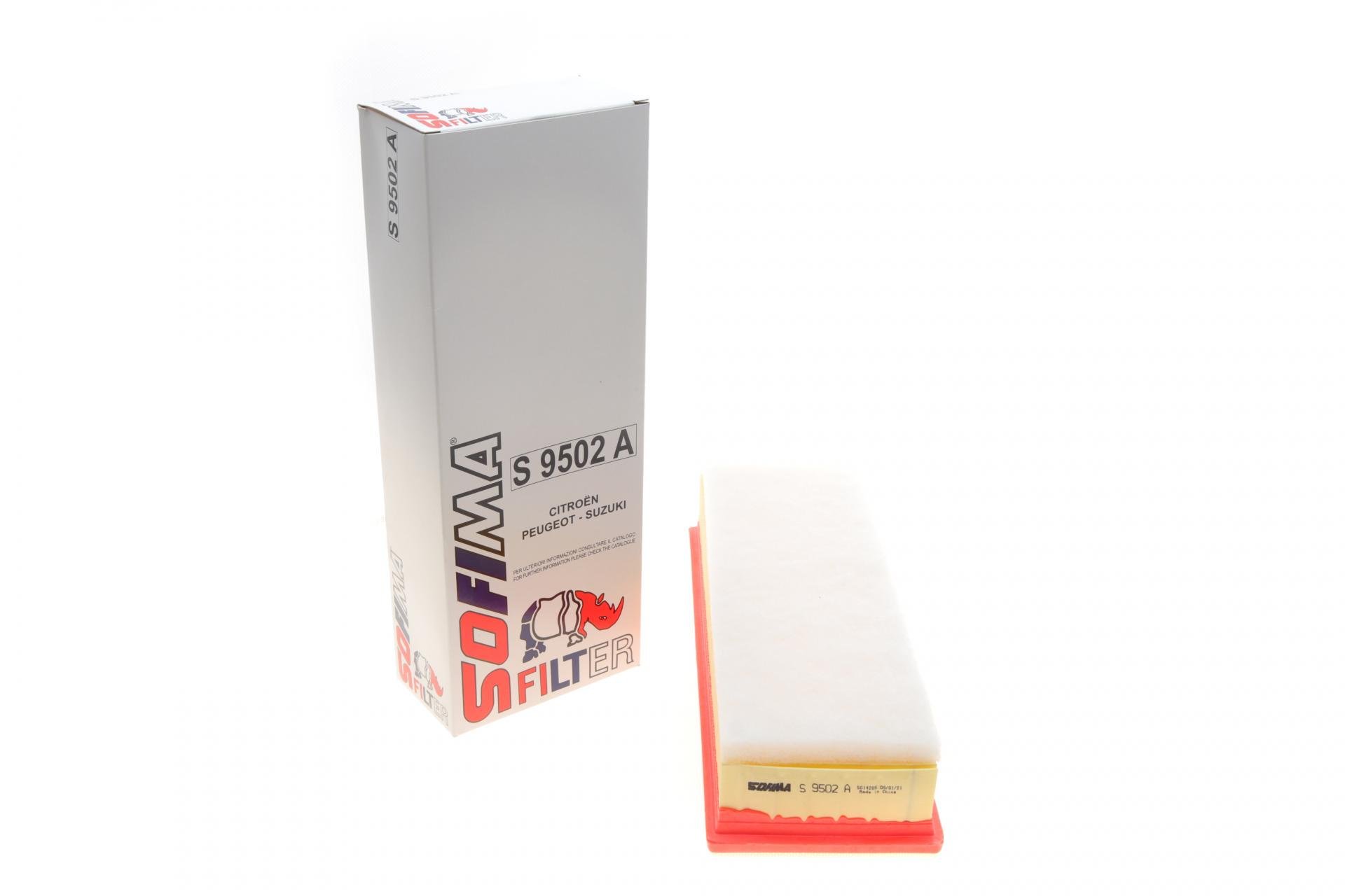 Фільтр повітряний SOFIMA для Citroen C2/C3/C4/Berlingo 1,6HDI 08- (S 9502 A)