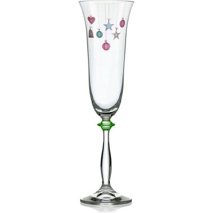 Набор бокалов для шампанского Bohemia Angela 40600/OB357/190 190 мл 6 шт.