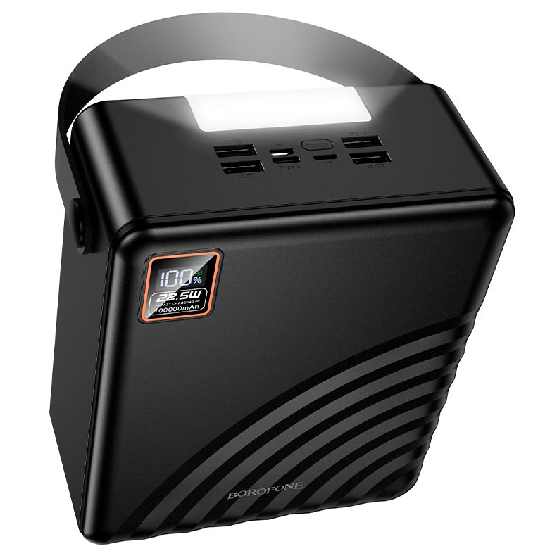 УМБ Borofone Myriad PD+light Power Bank BJ85 100000mAh 4USB/2Type-C/Lightning, 22,5W/3A PD/QC (24419)