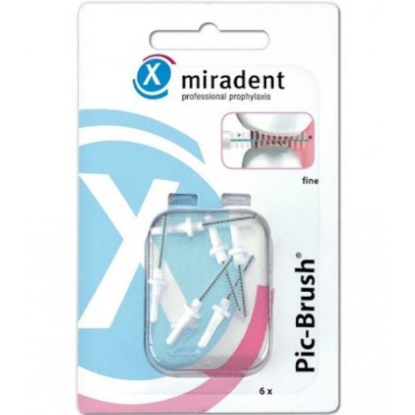 Ершики межзубные Miradent Pic Brush fine 2,0 мм 6 шт. Белый (1959)
