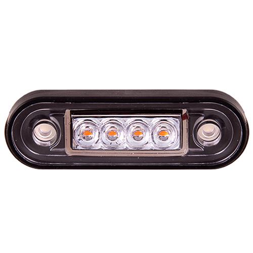 Повторювач габариту палець подвійний 4 LED 12/24 V 85x10x25 мм Yellow (TH-0011-yellow)