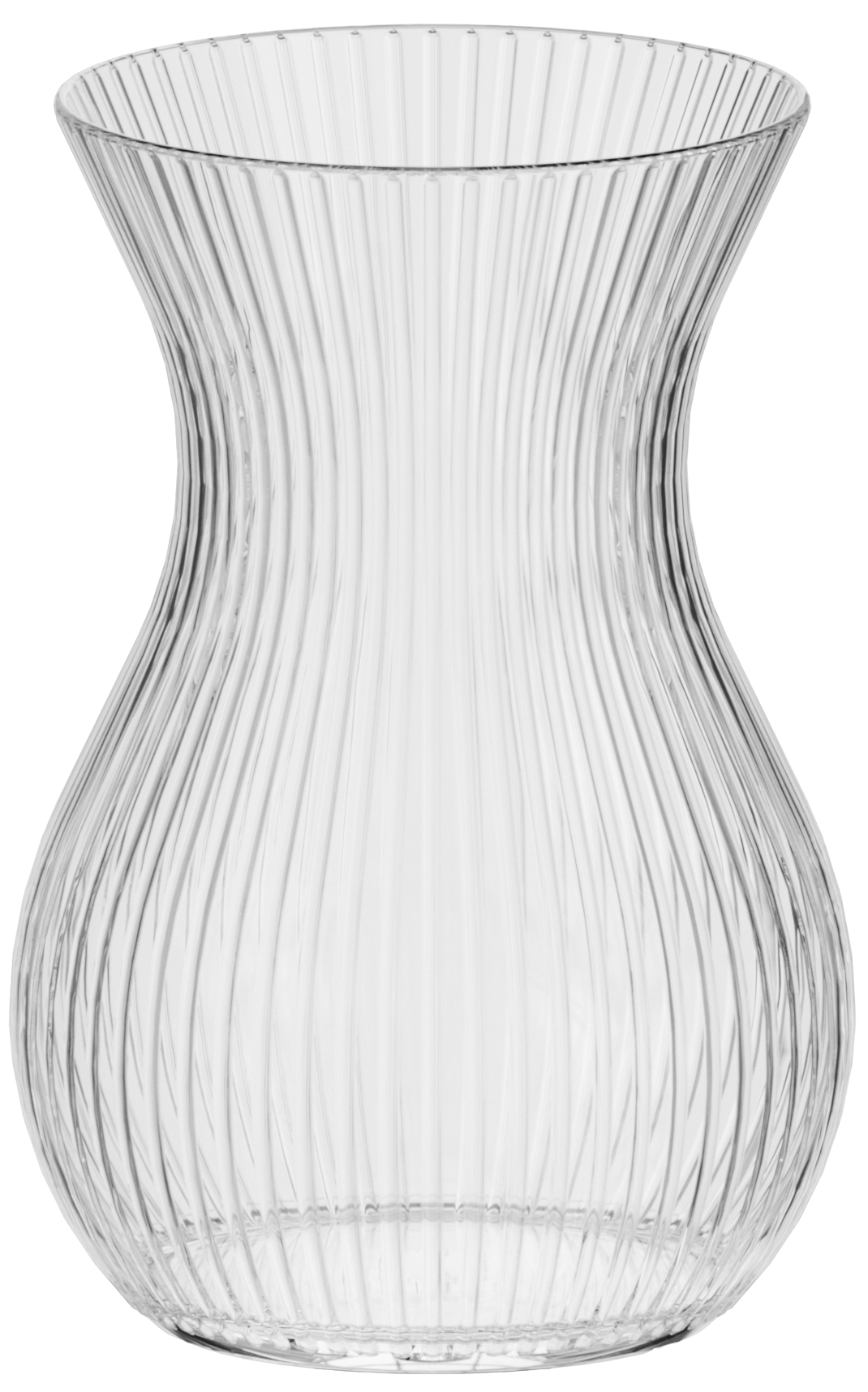 Ваза стеклянная Trendglass Asta Ribs 18 см Прозрачный (35446) Ваза стеклянная Trendglass Asta Ribs 18 см Прозрачный (35446)