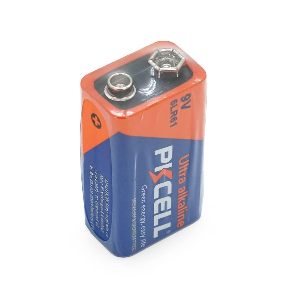 Батарейка лужна PKCELL 9V/6LR61 крона 1 штука shrink (29643)