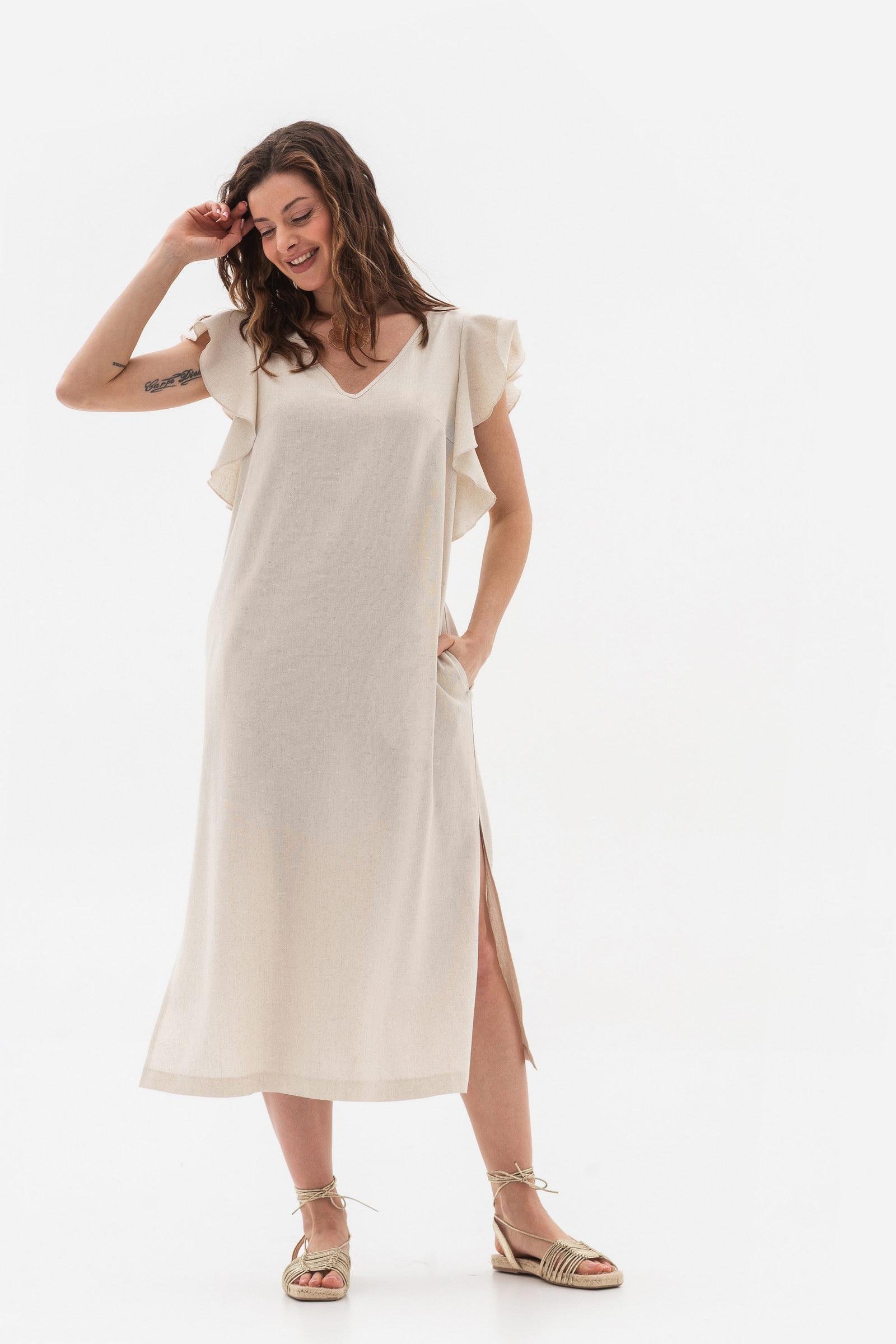 Платье Lesia Лигура р. 52 Бежевый (154280000)