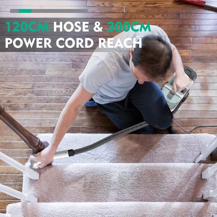 Пылесос моющий HAUSHOF YLW6336 для ковров мебели и авто 400 Вт Бело-серый - фото 5