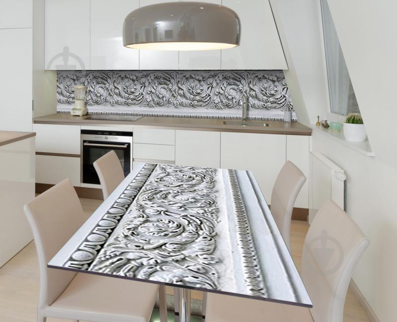 Наклейка 3Д виниловая на стол Zatarga «Идеальная лепнина» 600х1200 мм (Z183385st)