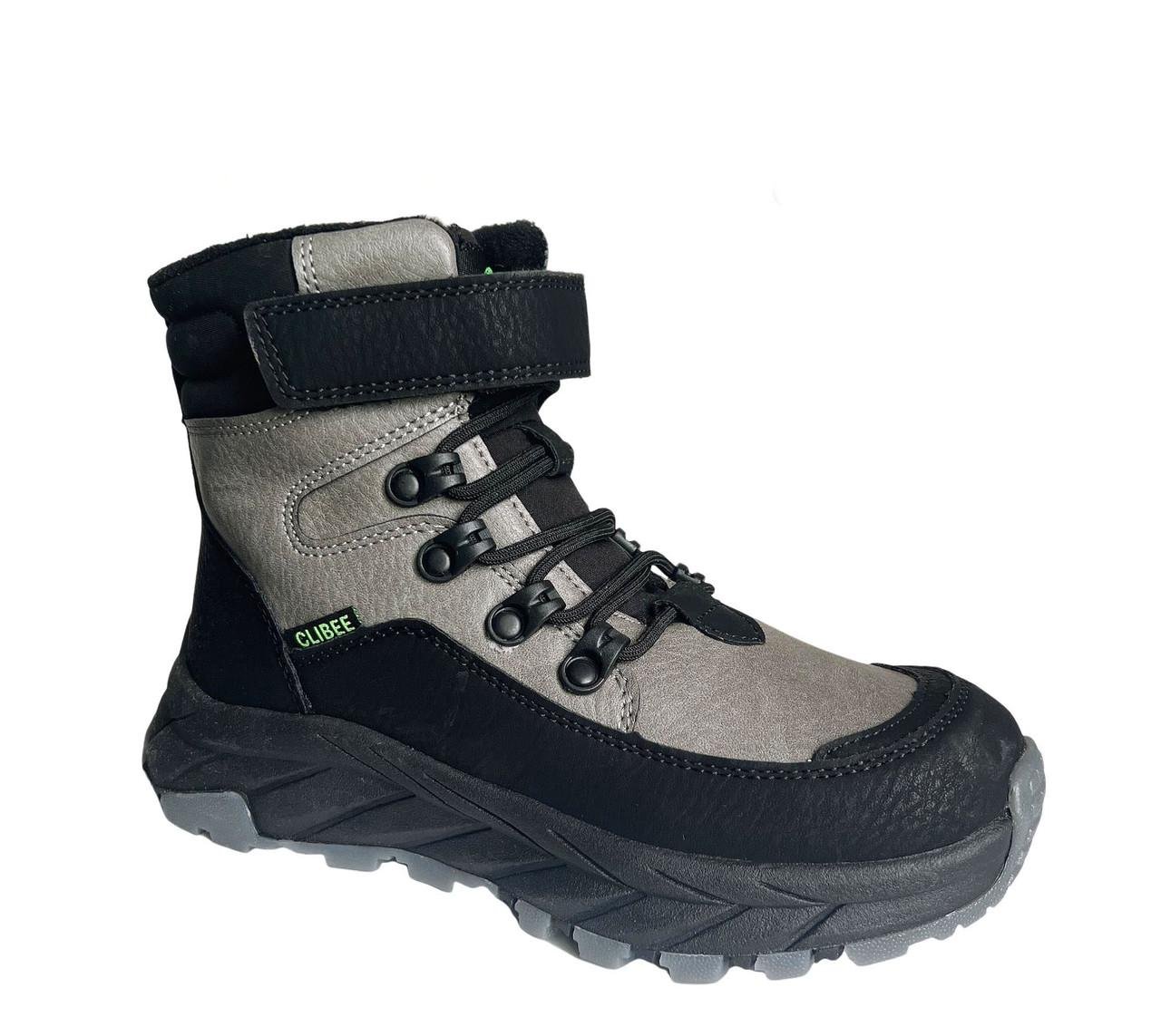 Черевики зимові для хлопчиків Clibee HC527G/37 р. 37 Сірий